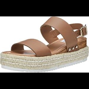 Tan Steve Madden Platform Sandals